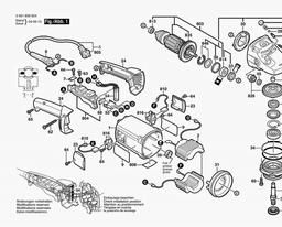 Bosch Angle Grinder GWS 2000-230 JH spare parts