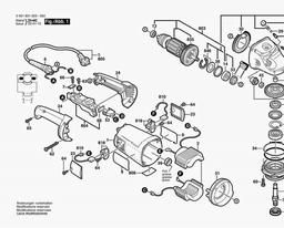 Bosch Angle Grinder GWS 21-180 H spare parts