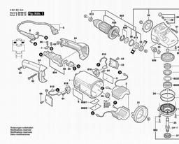 Bosch Angle Grinder GWS 21-180 H spare parts