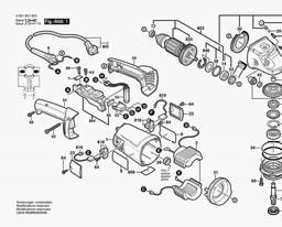 Bosch Angle Grinder GWS 21-180 JH spare parts
