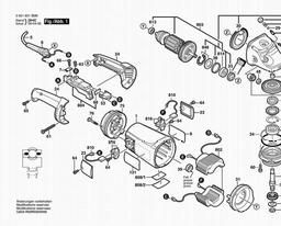 Bosch Angle Grinder 1873-8 spare parts