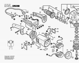 Bosch Angle Grinder GWS 21-180 JHV spare parts