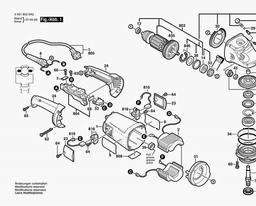 Bosch Angle Grinder GWS 21-230 H spare parts