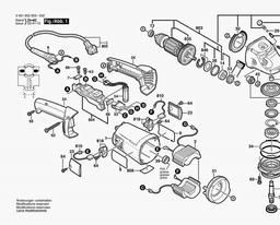 Bosch Angle Grinder GWS 21-230 JH spare parts