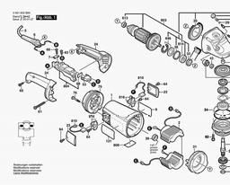 Bosch Angle Grinder 1893-6D spare parts