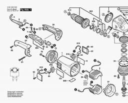 Bosch Angle Grinder 1873-6 spare parts