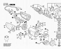 Bosch Angle Grinder GWS 26-230 BV spare parts