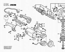 Bosch Angle Grinder GWS 24-230 H spare parts