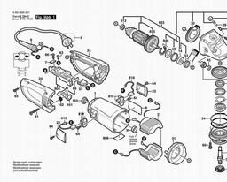 Bosch Angle Grinder GR 230 D spare parts