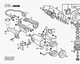 Bosch Angle Grinder GWS 26-230 H spare parts