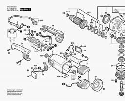 Bosch Angle Grinder GWS 26-230 JH spare parts