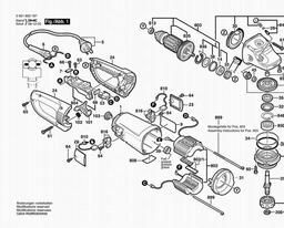 Bosch Angle Grinder GWS 24-180 BX spare parts