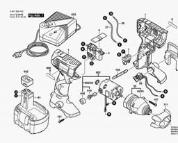 Bosch Impact Wrench GDR 14,4 V spare parts