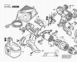 Bosch Cordless Impact Drill GSB 24 VE-2 spare parts