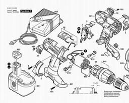 Bosch Cordless Impact Drill 13624 spare parts