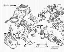 Bosch Cordless Impact Drill 13614 spare parts