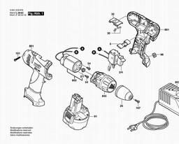 Bosch Batt-oper Screwdriver SDI 96 spare parts