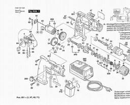 Bosch Cordless Screwdriver ABS 7,2 V spare parts