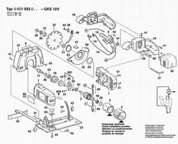 Bosch Cordless Circular Saw GKS 12 V spare parts