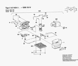 Bosch Orbital Sander 1924 spare parts