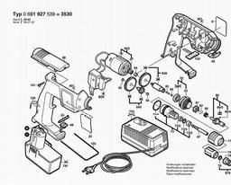 Bosch Cordless Screwdriver 3530 spare parts