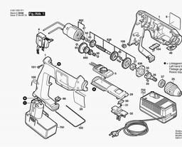 Bosch Batt-oper Drill ABM 96 P-3 spare parts