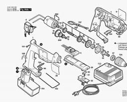 Bosch Cordless Drill GBM 9,6 VSP-3 spare parts