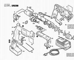 Bosch Cordless Drill GBM 12 VSP-3 spare parts