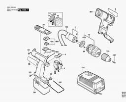 Bosch Cordless Screwdriver 3310 spare parts