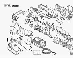 Bosch Cordless Impact Drill GSB 12 VSP-2 spare parts