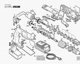 Bosch Cordless Impact Drill GSB 12 VES-2 spare parts
