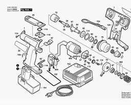 Bosch Cordless Percus Screwdriv GDR 90 spare parts