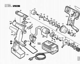 Bosch Cordless Percus Screwdriv ASS 96 M spare parts