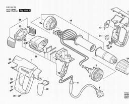 Bosch Hot Air Gun GHG 660  LCD spare parts