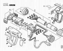 Bosch Hot Air Gun 1944 LCD spare parts