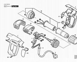 Bosch Hot Air Gun GHG 600-3 spare parts
