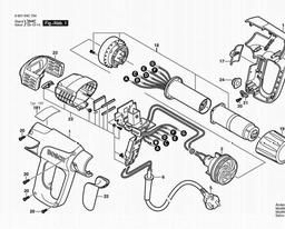 Bosch Hot Air Gun GHG 630 DCE spare parts