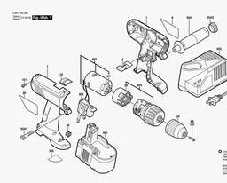 Bosch Cordless Impact Drill 3870 spare parts