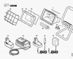Bosch Workplace Lamp 3450 spare parts