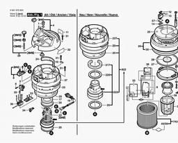 Bosch All Purpose Vacuum Cleane GAS 12-50 RF spare parts