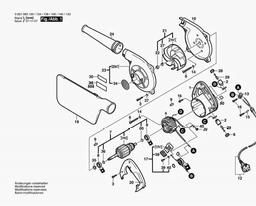 Bosch Manual Blower GBL 550 spare parts