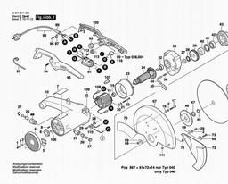 Bosch Cutoff Saw GCO 14-2 spare parts