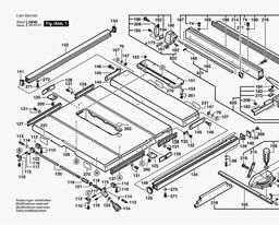 Bosch Table Saw GTS 10 spare parts