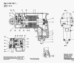 Bosch High-freq. Angle-drill GR.54 spare parts