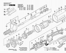 Bosch Straight Grinders HGS 65/32 spare parts