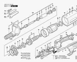 Bosch Straight Grinders HGS 65/50 spare parts