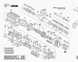 Bosch Straight Grinders 2 242 spare parts