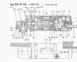 Bosch Hf-angle Grinder HSW 64 spare parts