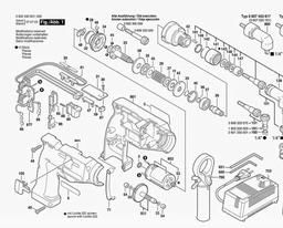 Bosch Cordless Screw Driver IASR 9,6-12V spare parts