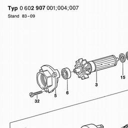 Bosch Hf Flange-mounted Motor GR./SIZE 55 spare parts